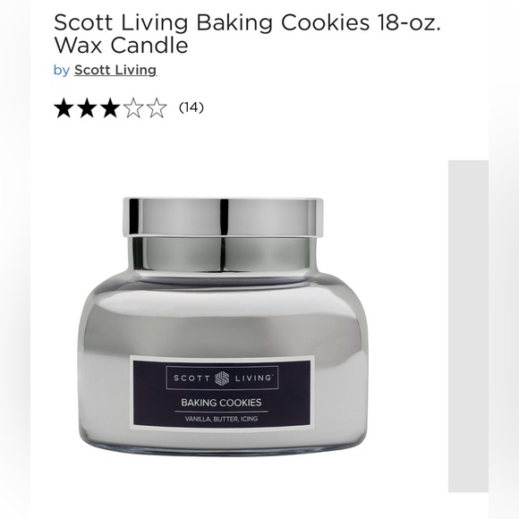 Scott Living Candles “Baking Cookies” NWT 18 ounces each 60 hours burn time - Picture 6 of 12